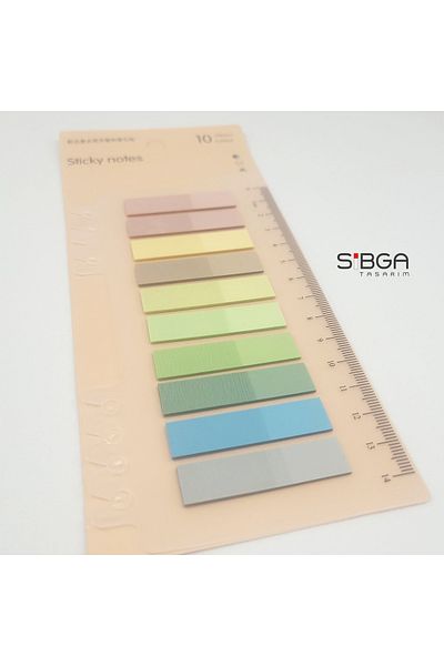 sibga tasarım Transparent Colored Postit Post-it Post ItBookmark Bookmark Postit Sticker Note Paper 200 Sheets