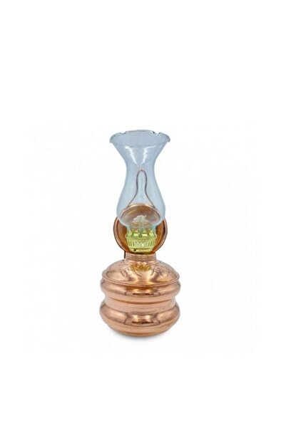 Genel Markalar Gaz Lambası Bakır İşlemeli Küçük Boy Kırmızı