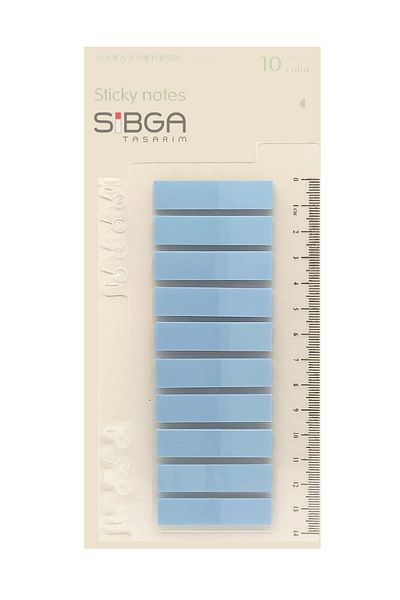 sibga tasarım Clear Blue Post-It Note Paper - Bookmark Sticker, 0202