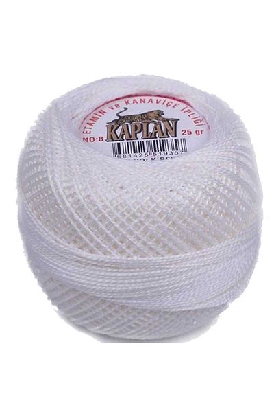 Kaplan Etamine and Cross Stitch Thread 8 No Code/Colour: K.White - Royaleks