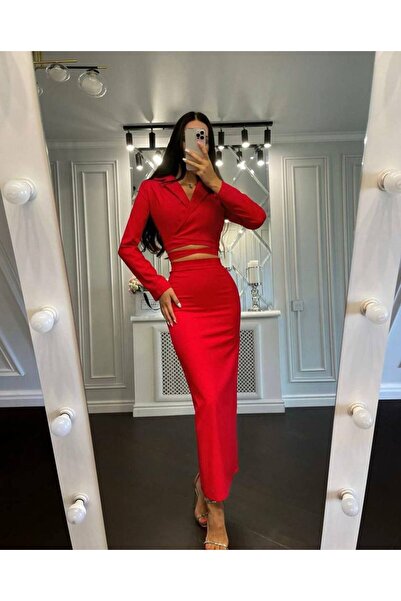 NEW STATION New Statıon ceket-kalem etek takım