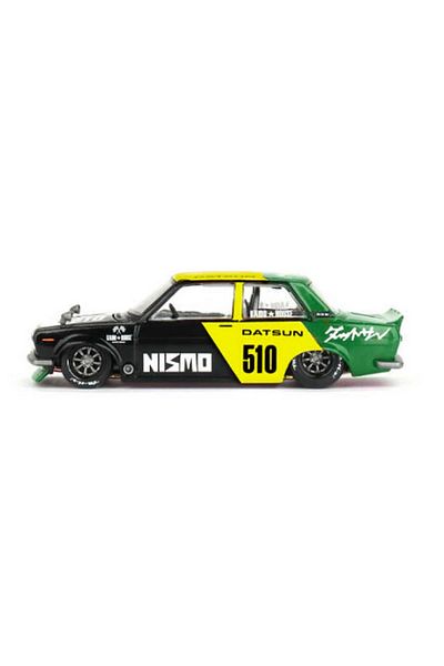 TOYFEST سيارة ميني جي تي 1/64 داتسون ستريت 510 ريسينغ V2 معدنية قابلة للجمع
