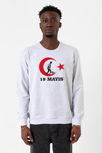 Tshirthane Ανδρικό φούτερ 2ip Ata Karmelange 19 Μαΐου