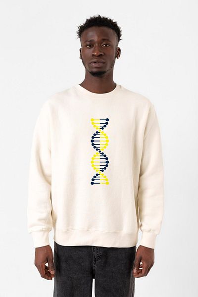 Tshirthane Ανδρικό φούτερ Yellow Navy Blue Dna Ecru 2ip