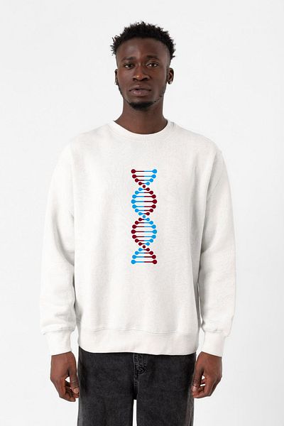 Tshirthane Мъжки суитшърт 2ip в цвят бордо и синьо Dna White