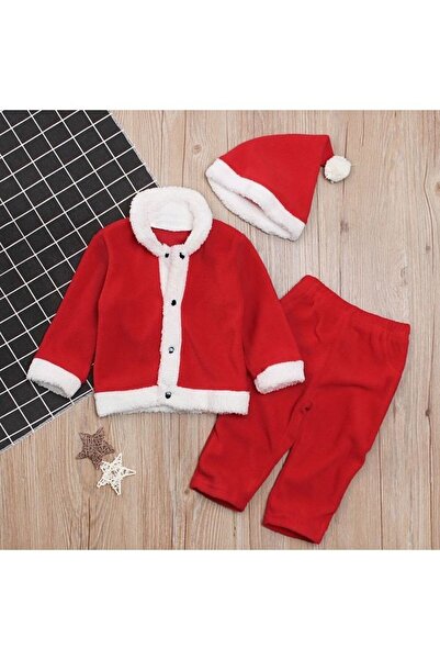 shop Set de 3 piese cu detalii din pluș roșu