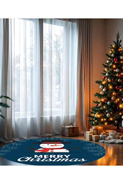 elturcohomecollection Yılbaşı Halısı Yeniyıl Halısı Çam Ağacı Altı Halısı Dij...