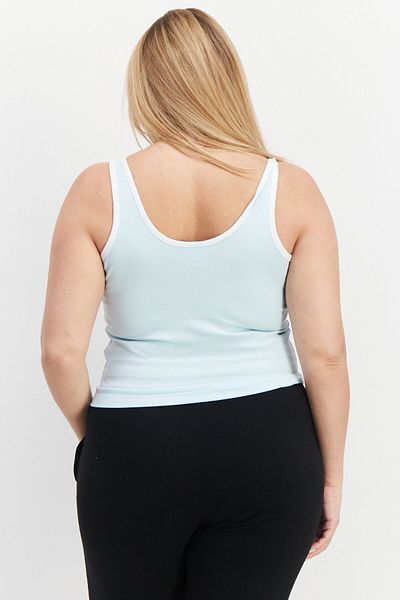 adidas Women Sportswear Fit Sleeveless Training Top, Blue
