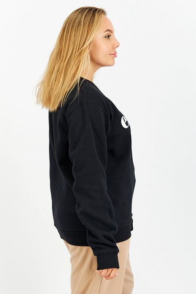 Ellesse Women Sportswear Fit Long Sleeves Outdoor Sweatshirt, Black Combo