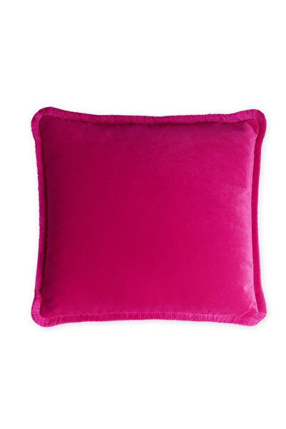 Loom Craft FUŞYA SAÇAKLI KADİFE KIRLENT KILIFI 60X60 cm