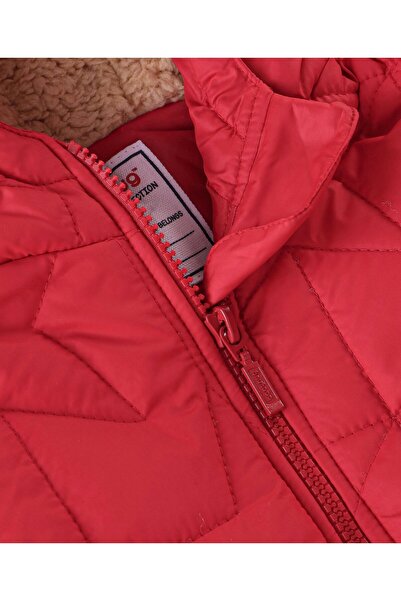 Babyhug Babyhug Woven Full Sleeves Solid Color Hoodie - Red