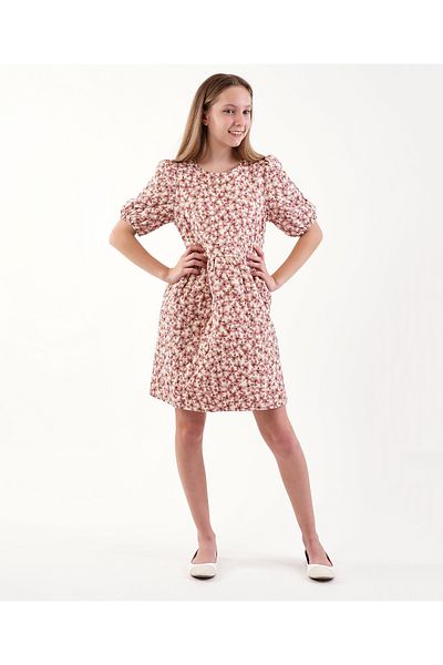Name it Quilted Floral Print Dress - Nostalgia Rose