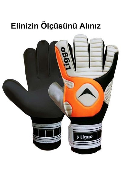 Liggo Reflex Children's Goalkeeper Gloves with Wrist Bandage, Size 5-6-7