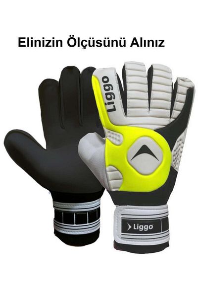 Liggo Reflex Children's Goalkeeper Gloves with Wrist Bandage, Size 5-6-7