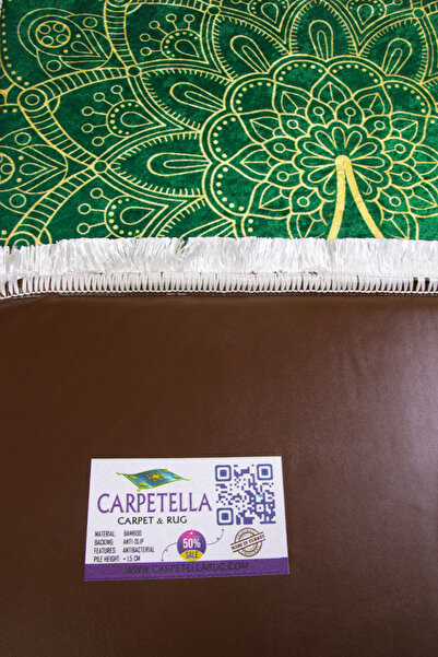 Sajda Mirage 3cm Kalın Süngerli Yumuşak Seccade Diz Ağrıtmaz Çeyizlik Hediyelik Namazlık Katlanabilir (70X120CM)