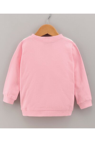 Babyhug Babyhug Full Sleeves Sweatshirt with Floral Embroidery - Pink