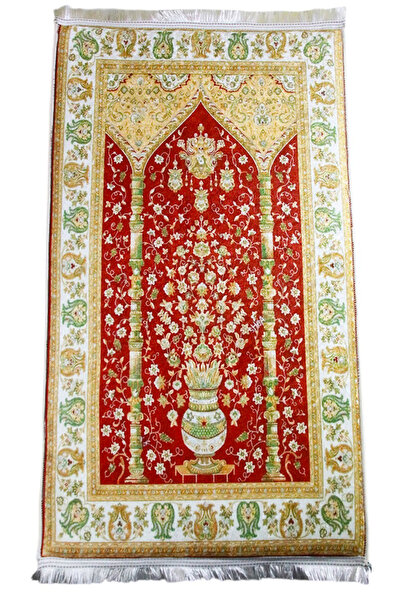 Carpetella 3cm Kalın Süngerli Yumuşak Seccade Diz Ağrıtmaz Çeyizlik Hediyelik...