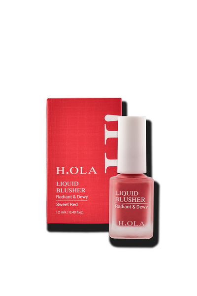 h.OLA Likit Allık | LIQUID BLUSHER RED | Kalıcı, Yüksek Pigmentli | Sweet Red