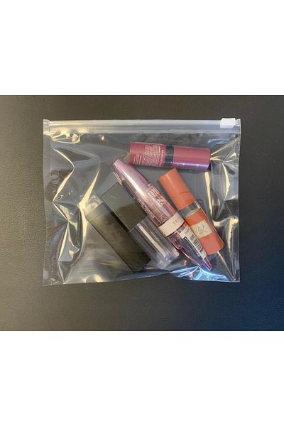 Kraft Transparent Laminated Slider Zip Ziplock Bag, DOypack, Cosmetic Zipped Bag 15*18cm -20 Pieces
