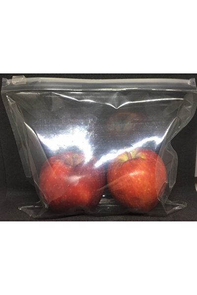 Kraft pack ambalaj Kilitli Poşet Okul Besleme Çantası,market Fermuarlı Poşet 15*18 Cm -20 Adet
