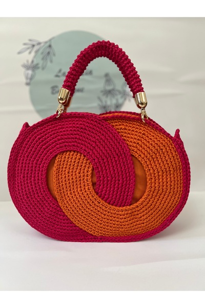 YELİZ HANDMADE El örgüsü halkalı çanta
