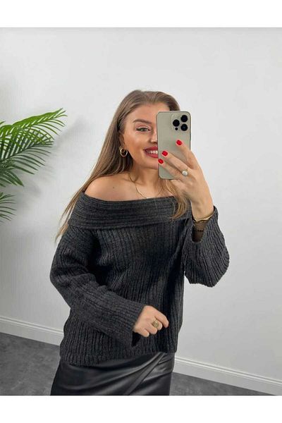 KNİTİCAL TEKSTİL Textil Knitical - Pulover sezonier cu umeri