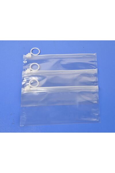 Kraftpack Şeffaf Lamineli ,halka Ilaveli Kilitli Poşet ,okul Kalemlik Çanta 9...