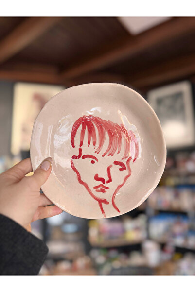 artikistore EL YAPIMI SERAMİK TABAK ÖZEL ÜRETİM PORTRE ÇİZİMLERİ