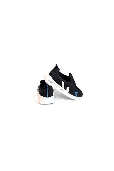 Kinetix Thorser Black Lighted Laceless Children's Sports Shoes