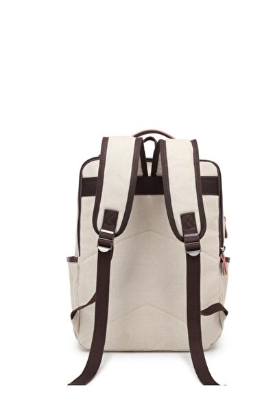CACTİVE Cactive Canvas Beige Unisex Backpack Ctv1260