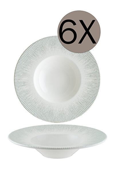 Bonna Porselen Iris Banquet Çukur Tabak 24 cm 270 cc 6'lı Takım IRSBNC24CK