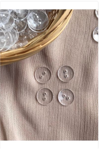 Kezban Tekstil 1.5cm Clear Duvet Cover Button - 500 Pieces 1 Pack