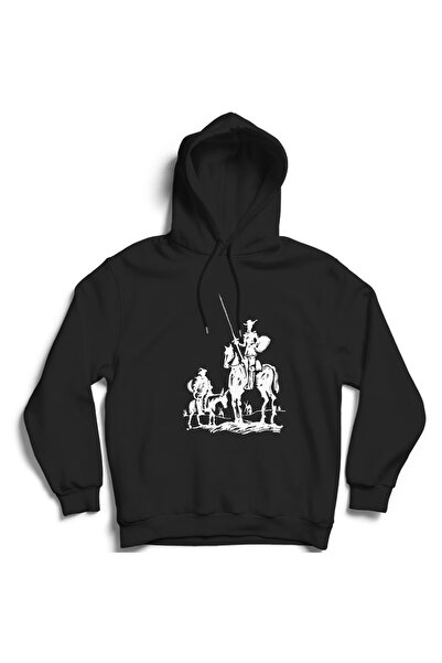 The Fame دون كيشوت، رسم، دون كيشوت، سويت شيرت بقلنسوة من القطن للجنسين