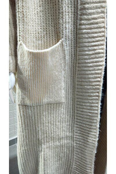 Lasirius Knitwear Long Women's Cardigan - Raster and 3 Yarn Quality