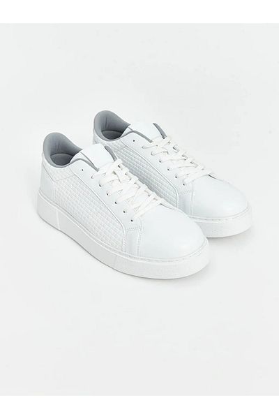 LC Waikiki Pantofi sport pentru bărbați cu șireturi albi LCW STEPS