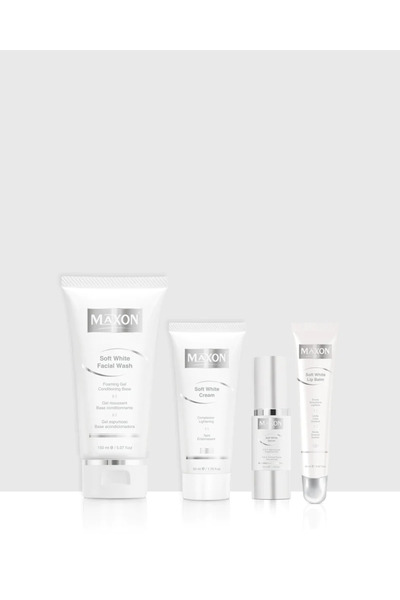 MAXON مجموعة غسول الجسم سوفت وايت من ماكس أون + مجموعة غسول الجسم سوفت وايت م...