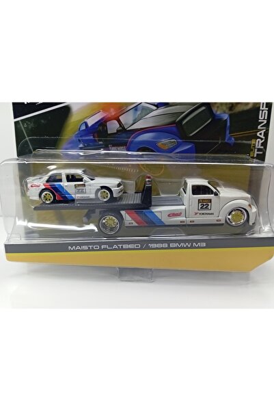 Maisto Dianomi MAİSTO 1:64 ölçek MAİSTO truck/ 1988 BMW M3 YOKOHAMA TAŞIYICI