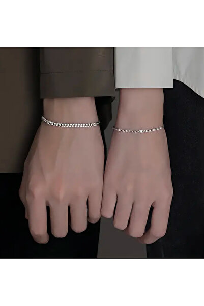 LadyBug Store Çiftlere özel paslanmaz çelik çift sevgili bilekliği