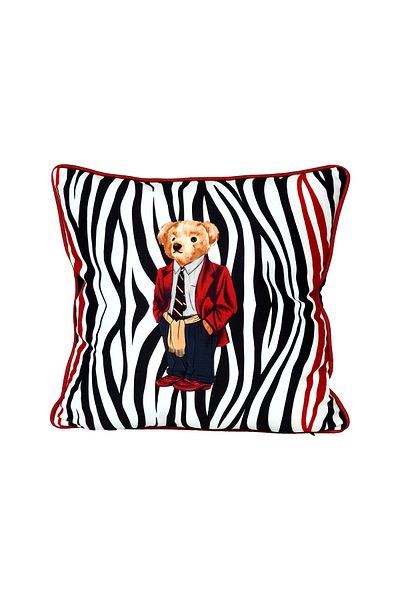 End Design Studio Zebra Teddy Bear 45X45 Throw Pillow