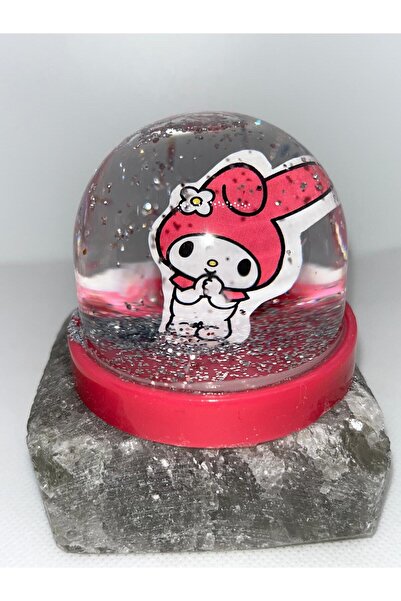 ZD JEWELRY Hello Kitty  Resimli Çocuk Eğlenceli Simli pembe Kar Küresi