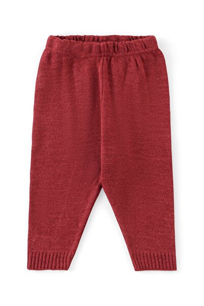 Babyhug Acrylic Full Sleeves Sweater Set With Ikat Print - Red