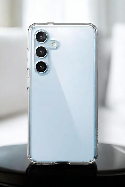 mooodcase Samsung A55 Uyumlu Premium Silikonlu Şeffaf Telefon Kılıfı