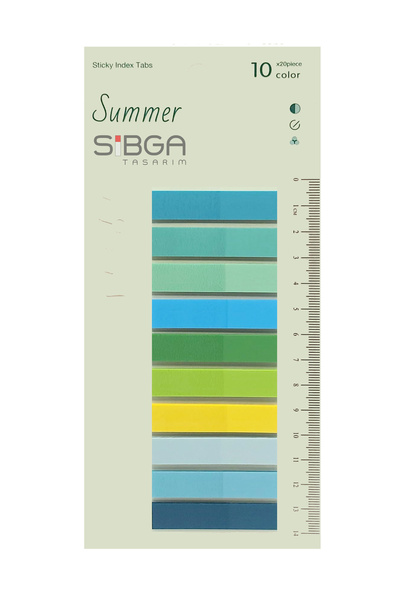 sibga tasarım Şeffaf Yeşil renkli Post-it Post It. Kitap Ayracı Ayraç Postit ...