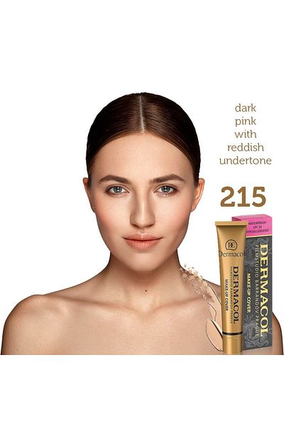 Dermacol Make Up Cover Foundation-215 Long Lasting, Waterproof, Full Concealer Liquid Foundation