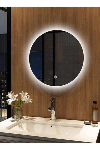 Taimi 50cm Round Bathroom Mirror With Backlight And Smart Touch Button