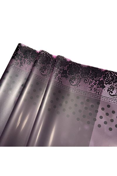 weloveis Pink and Black Lace Pattern Floral Bouquet Paper - Matte Opp 55X55Cm 10 Sheets Sachet