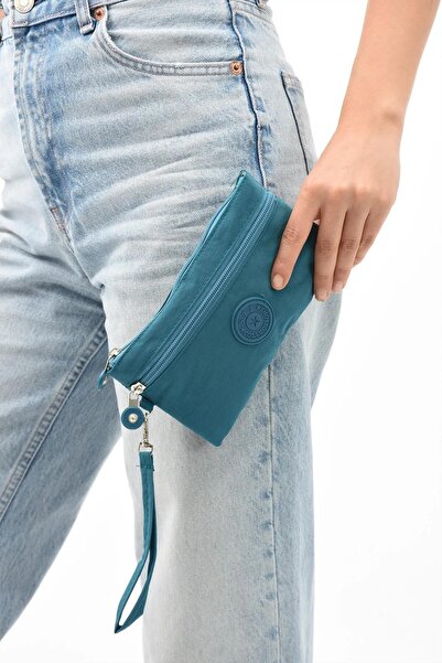 NightLove 571 Collections Çanta İki Bölmeli Cüzdan Telefonluk Gri(Model 571-15D)