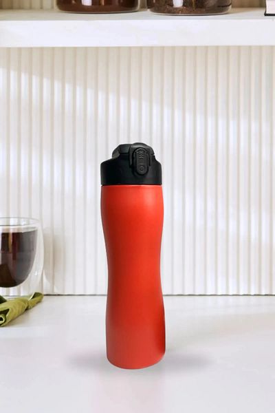 Elista 750ml Stainless Steel Flask - Automatic Lid with Straw