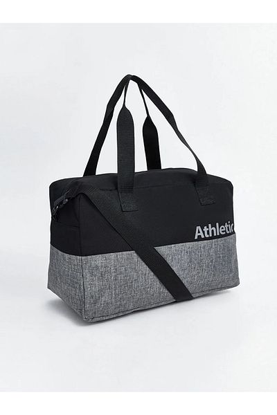 LC Waikiki LCW ACCESSORIES Geantă sport pentru bărbați cu imprimeu negru