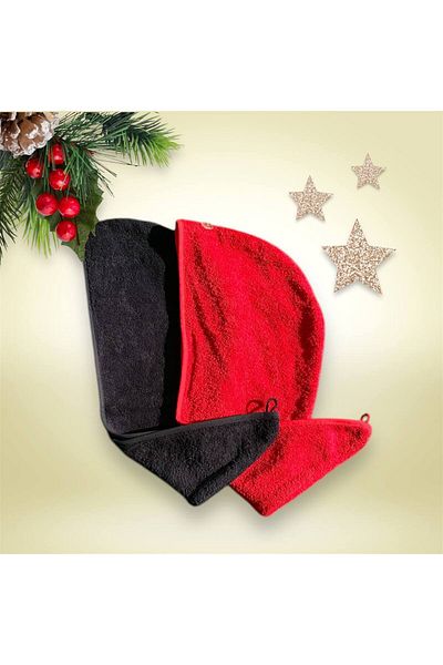 DenizliHomeTex 2 Pieces Towel Hair Cap